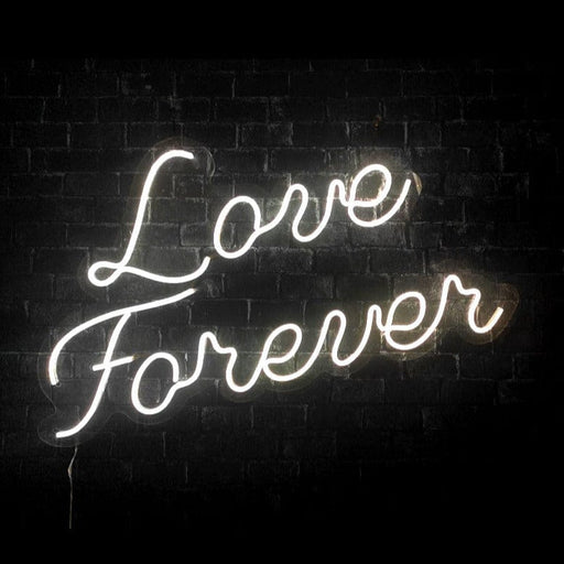 Love Forever Yazılı Neon LED Işıklı Tablo Duvar Dekorasyon