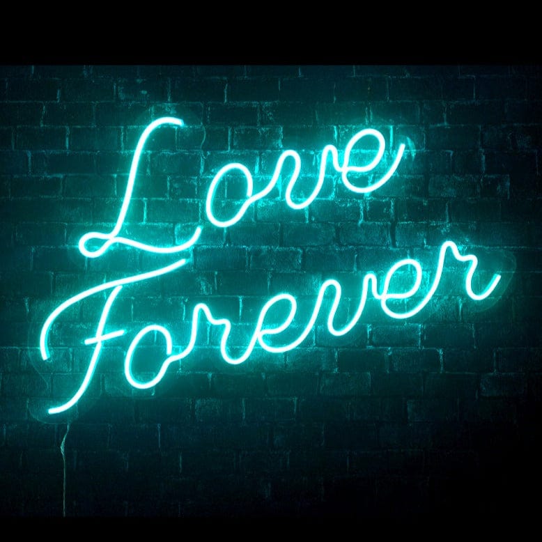 Love Forever Yazılı Neon LED Işıklı Tablo Duvar Dekorasyon
