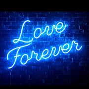 Love Forever Yazılı Neon LED Işıklı Tablo Duvar Dekorasyon