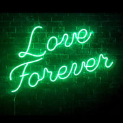 Love Forever Yazılı Neon LED Işıklı Tablo Duvar Dekorasyon