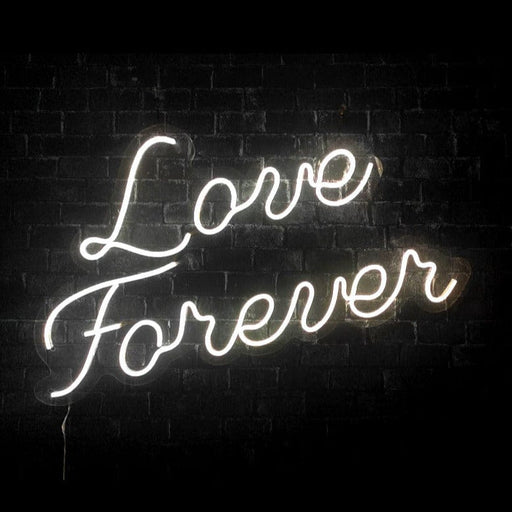 Love Forever Yazılı Neon Led Işıklı Tablo Duvar Dekorasyon Bonvagon