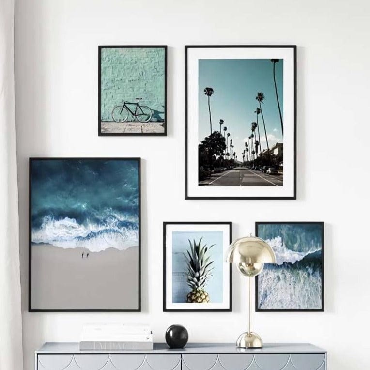 Lovely LA 5 Parça Çerçeve Görünümlü Ahşap Tablo Seti Bonvagon