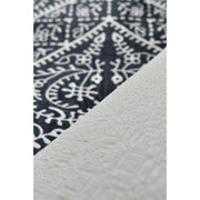 Maggıe Siyah Dijital Baskılı Halı, Kaymaz Taban, Yıkanabilir Bonvagon