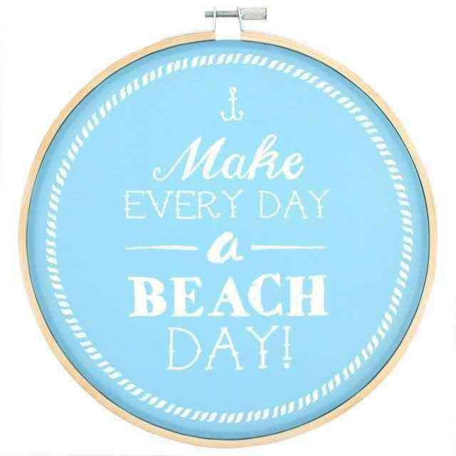 Make Everyday a Beach Day Dekoratif Kasnak 20cm Bonvagon