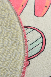 Makeup Dijital Baskılı 2li Set Banyo Halısı, Kaymaz Taban, Yıkanabilir Bonvagon