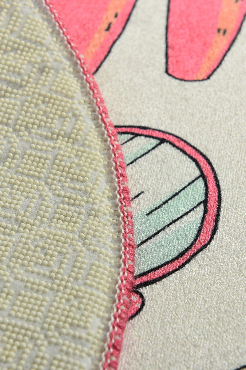 Makeup Dijital Baskılı 2li Set Banyo Halısı, Kaymaz Taban, Yıkanabilir Bonvagon