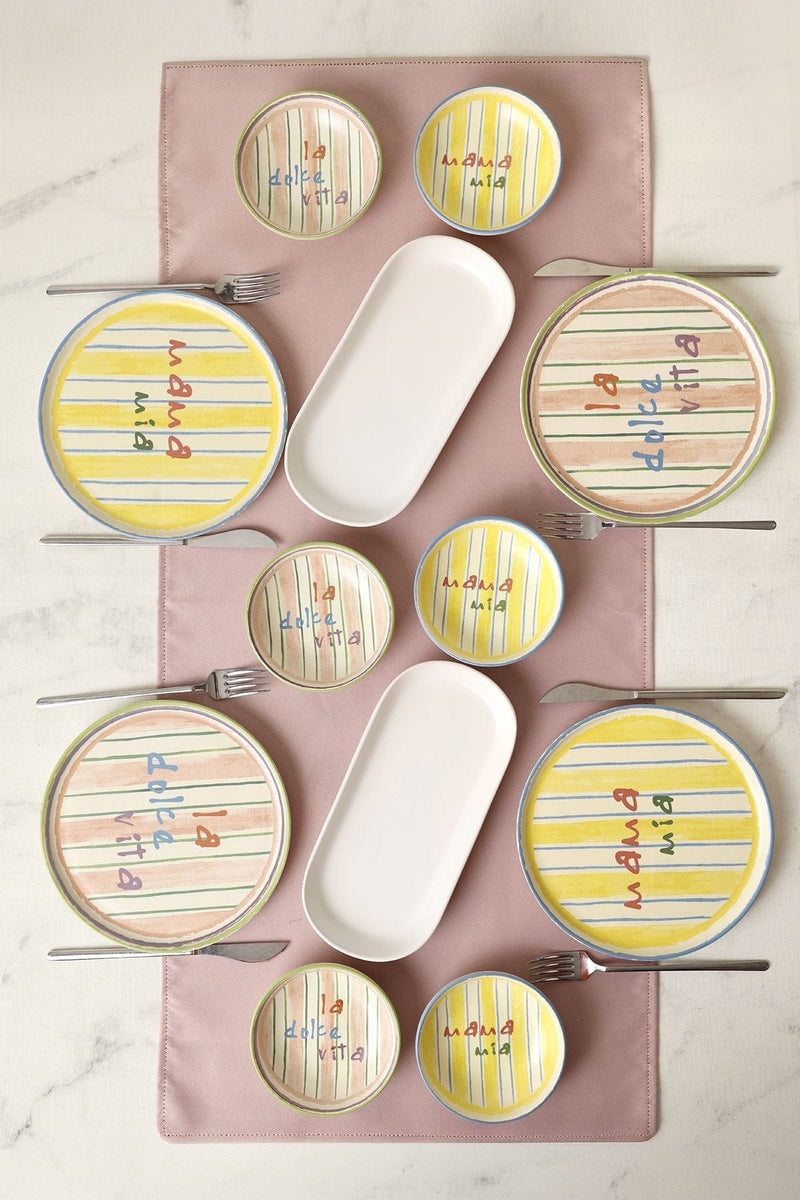 Mama Mia & La Dolce Vita 12 Parça Kahvaltı Takımı Bonvagon