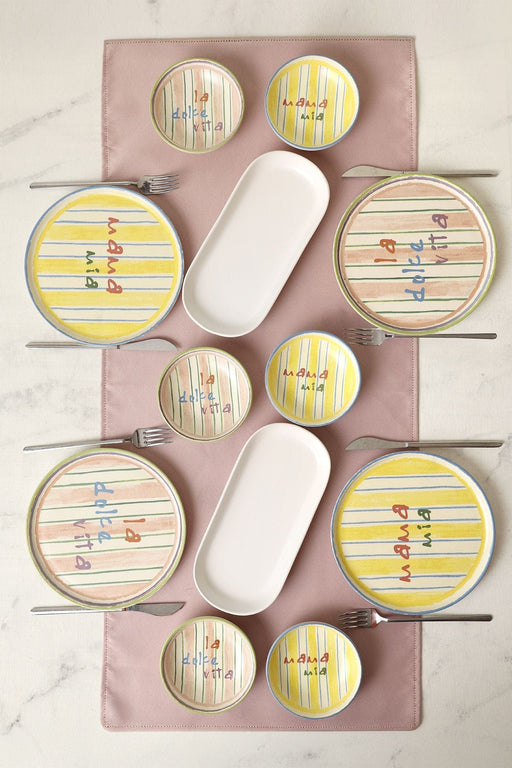 Mama Mia & La Dolce Vita 12 Parça Kahvaltı Takımı Bonvagon