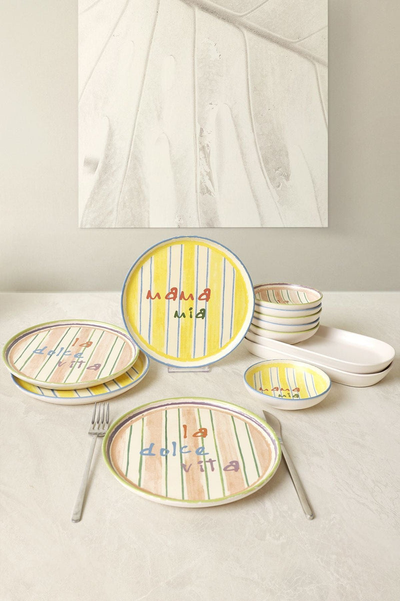 Mama Mia & La Dolce Vita 12 Parça Kahvaltı Takımı Bonvagon