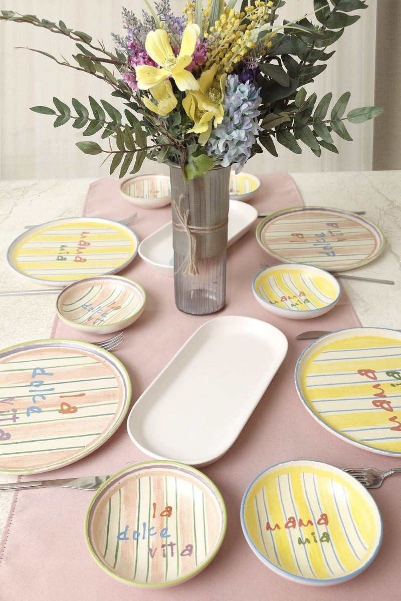 Mama Mia & La Dolce Vita 12 Parça Kahvaltı Takımı Bonvagon