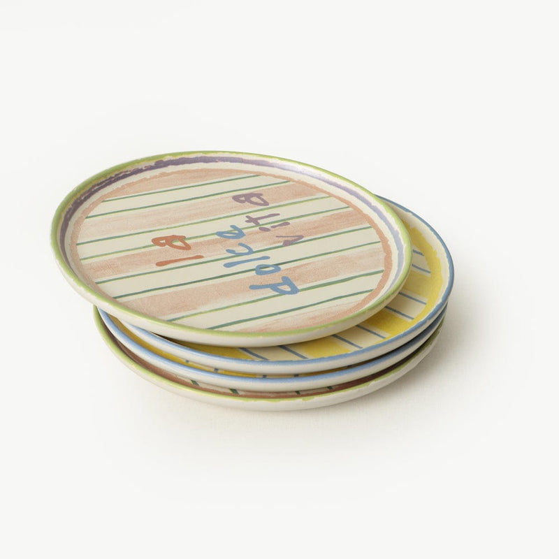 Mama Mia & La Dolce Vita Pasta Tabağı 22 Cm 4 Adet Bonvagon