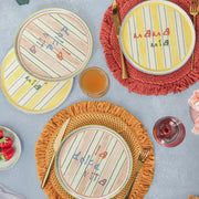 Mama Mia & La Dolce Vita Pasta Tabağı 22 Cm 4 Adet Bonvagon