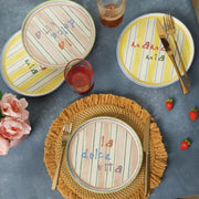 Mama Mia & La Dolce Vita Pasta Tabağı 22 Cm 4 Adet Bonvagon