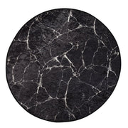 Marble Dijital Baskılı 140cm Banyo Halısı, Kaymaz Taban, Yıkanabilir Bonvagon