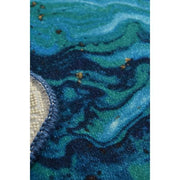 Marbling Dijital Baskılı 40x60cm Banyo Paspas ve Halısı, Kaymaz Taban, Yıkanabilir Bonvagon