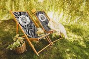 Marilyn Katlanabilir Şezlong Katlanır Ahşap Lounge Chair