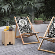 Marilyn Katlanabilir Şezlong Katlanır Ahşap Lounge Chair Bonvagon