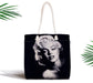 Marilyn Monroe Resimli Dijital Baskılı Fermuarlı Bez Kumaş Çanta Bonvagon