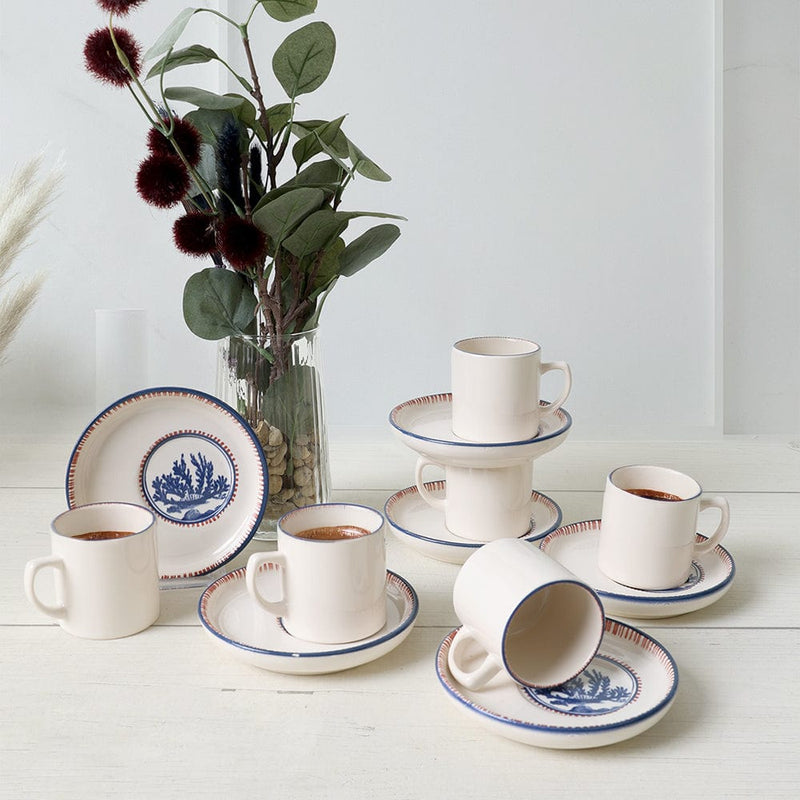 Marine Wonders Nordic Kahve Takımı 12 Parça 6 Kişilik 22741-22905 Bonvagon