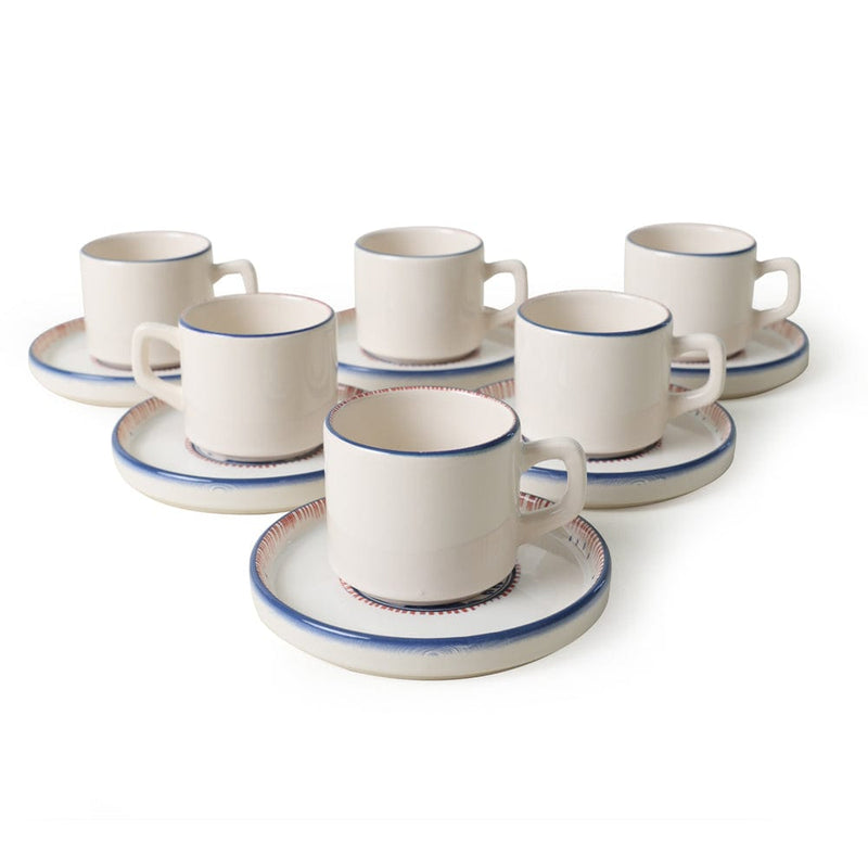 Marine Wonders Stackable Çay Takımı 12 Parça 6 Kişilik