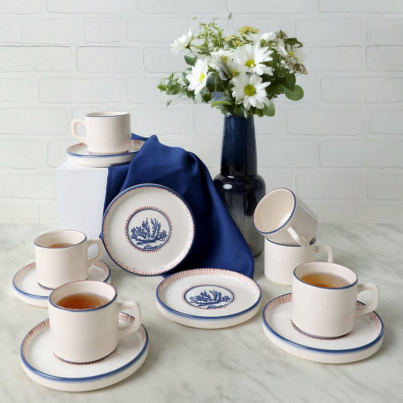 Marine Wonders Stackable Çay Takımı 12 Parça 6 Kişilik 22741-22905 Bonvagon