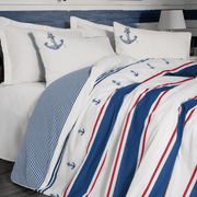 Maritime Nevresim Takımı Çift Kişilik Brine Ekru 57 Tel Ranforce Kumaş Bonvagon