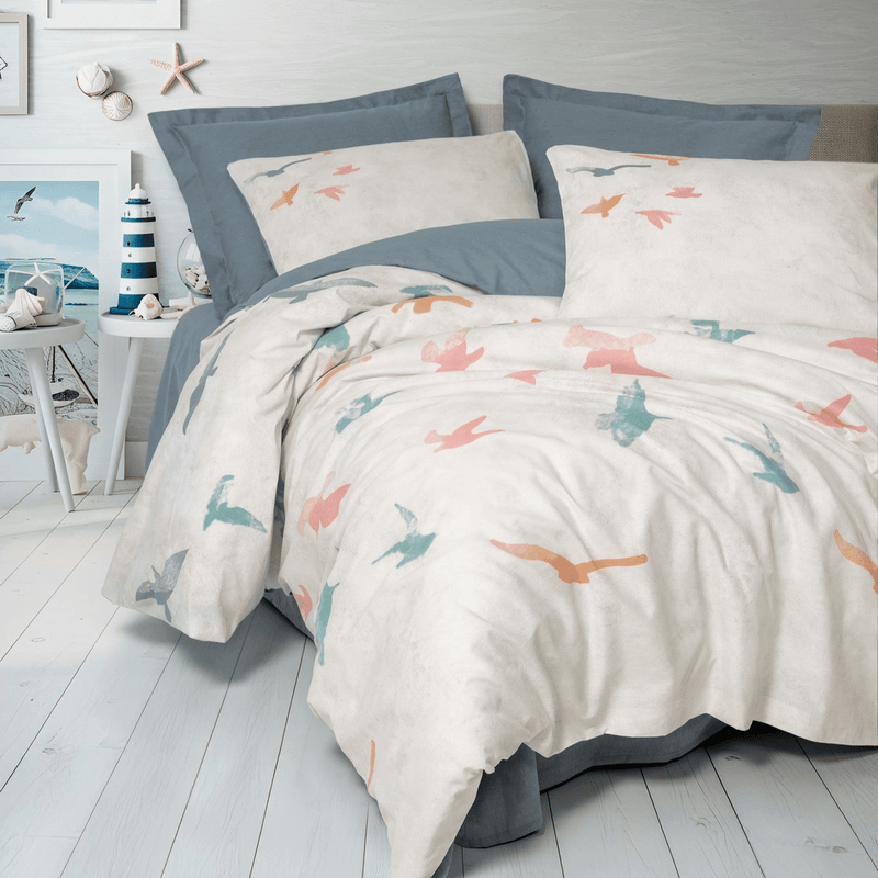 Maritime Nevresim Takımı Çift Kişilik Kaija Mavi Bonvagon