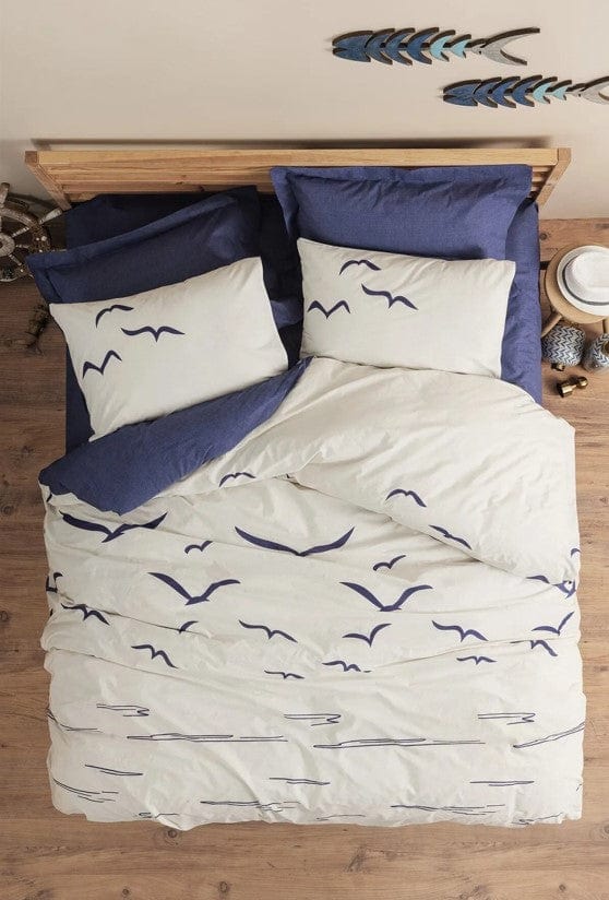 Maritime Nevresim Takımı Çift Kişilik Larum Lacivert Bonvagon