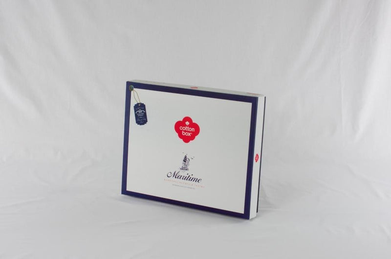 Maritime Nevresim Takımı Çift Kişilik Sail Mavi 57 Tel Ranforce Kumaş Bonvagon