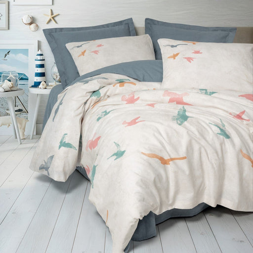 Maritime Tek Kişilik Nevresim Takımı Kaija Mavi Bonvagon