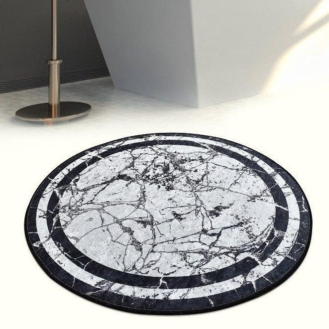 Marmor Dijital Baskılı Banyo Halısı, Kaymaz Taban, Yıkanabilir Bonvagon