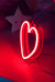 Masaüstü Kalp Neon Led Işıklı Tablo Bonvagon
