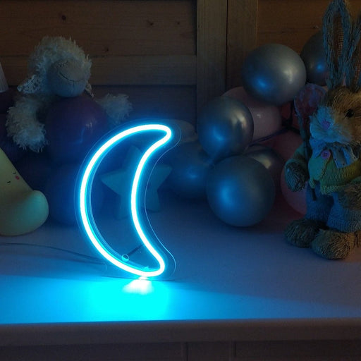 Masaüstü Küçük Ay Neon LED Aydınlatma Işıklı Tablo