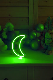 Masaüstü Küçük Ay Neon LED Aydınlatma Işıklı Tablo