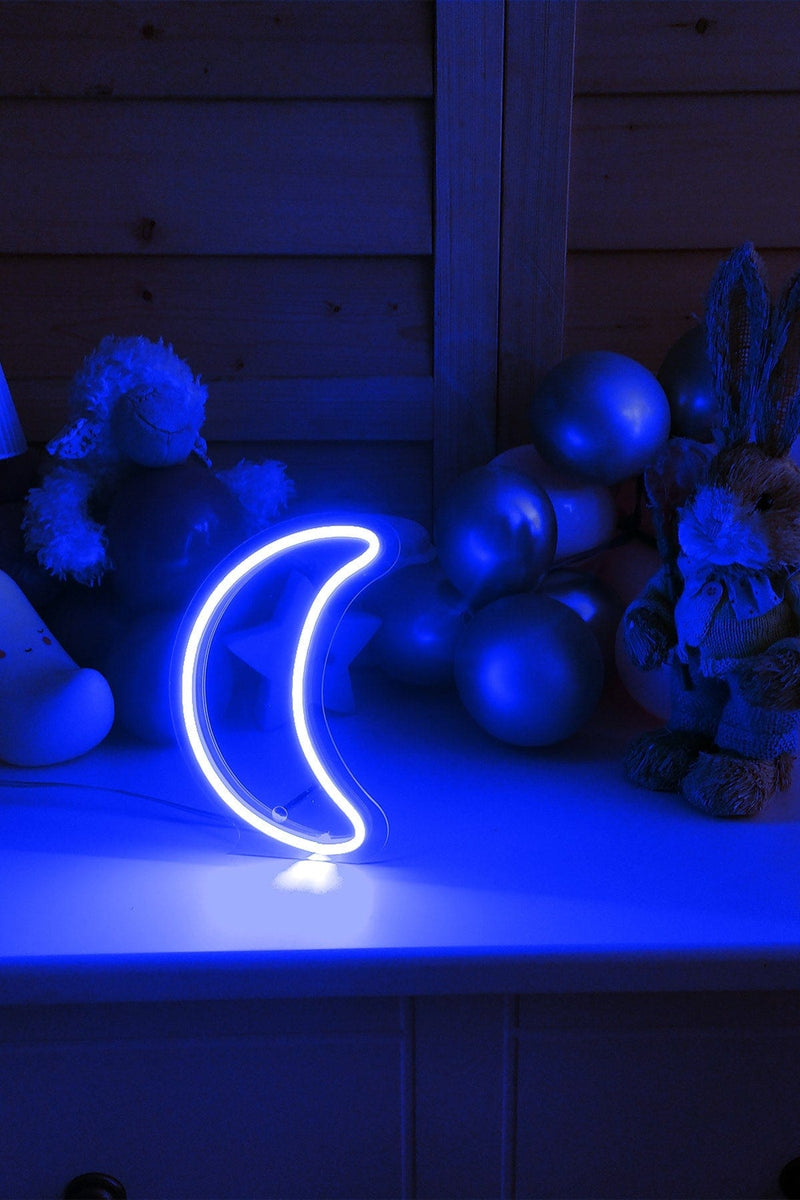 Masaüstü Küçük Ay Neon LED Aydınlatma Işıklı Tablo