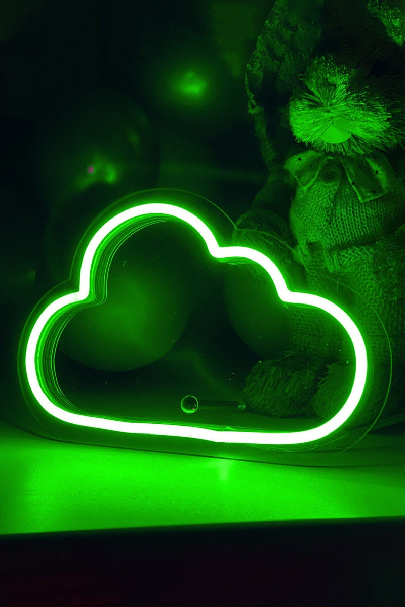 Masaüstü Küçük Bulut Neon LED Aydınlatma Işıklı Tablo
