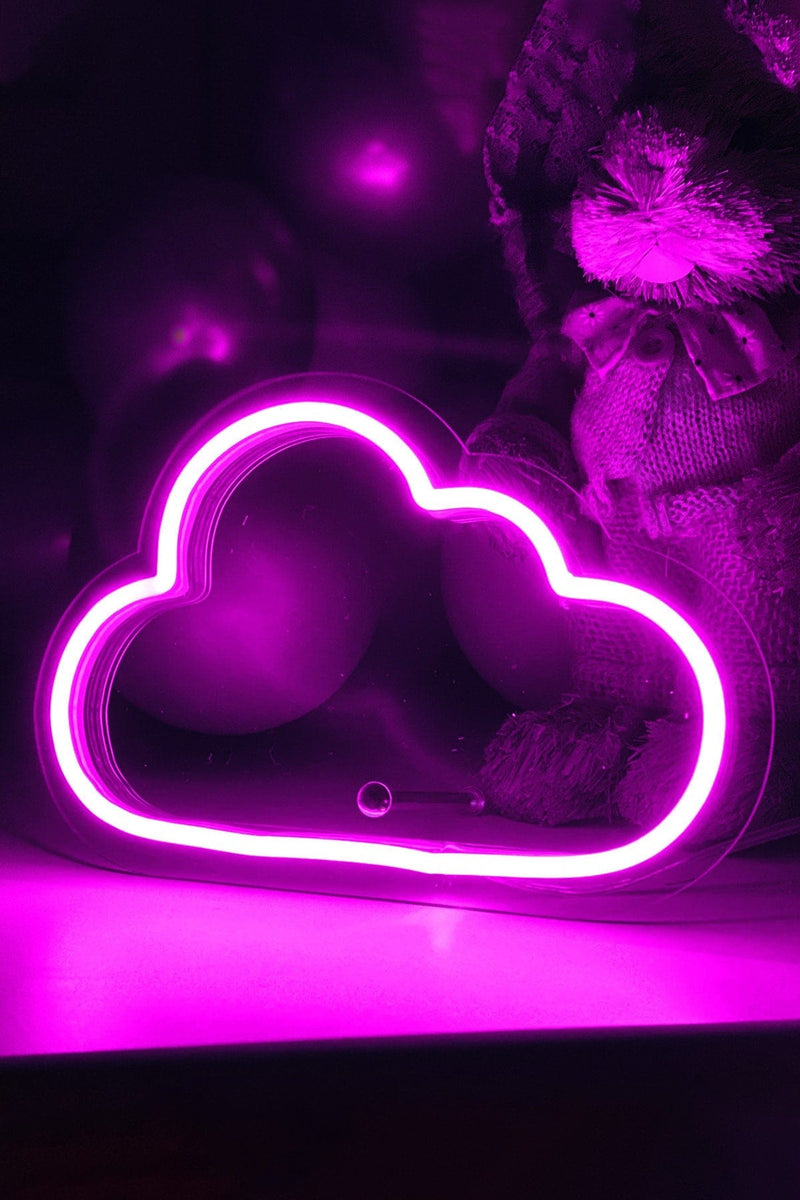 Masaüstü Küçük Bulut Neon LED Aydınlatma Işıklı Tablo