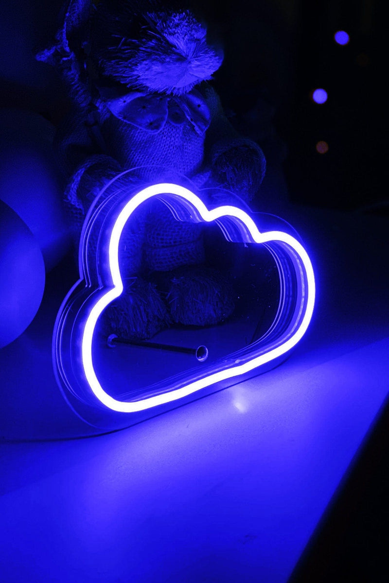 Masaüstü Küçük Bulut Neon LED Aydınlatma Işıklı Tablo