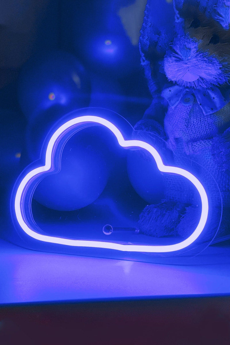 Masaüstü Küçük Bulut Neon LED Aydınlatma Işıklı Tablo
