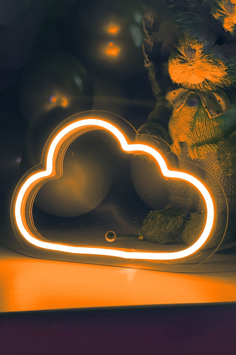 Masaüstü Küçük Bulut Neon Led Işıklı Tablo Bonvagon