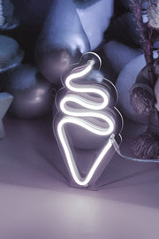 Masaüstü Küçük Dondurma Neon Led Işıklı Tablo Bonvagon