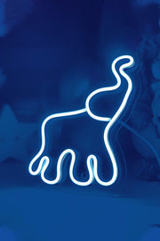Masaüstü Küçük Fil Neon LED Aydınlatma Işıklı Tablo