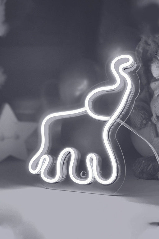 Masaüstü Küçük Fil Neon Led Işıklı Tablo Bonvagon