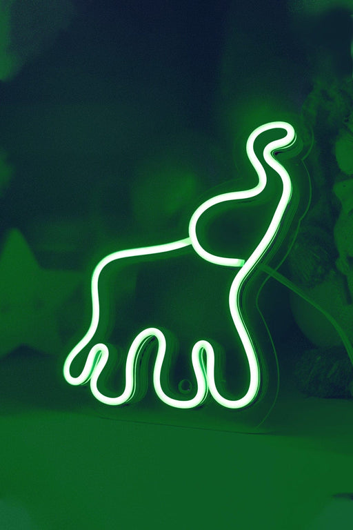 Masaüstü Küçük Fil Neon Led Işıklı Tablo Bonvagon