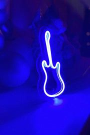 Masaüstü Küçük Gitar Neon LED Aydınlatma Işıklı Tablo