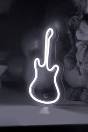 Masaüstü Küçük Gitar Neon LED Aydınlatma Işıklı Tablo