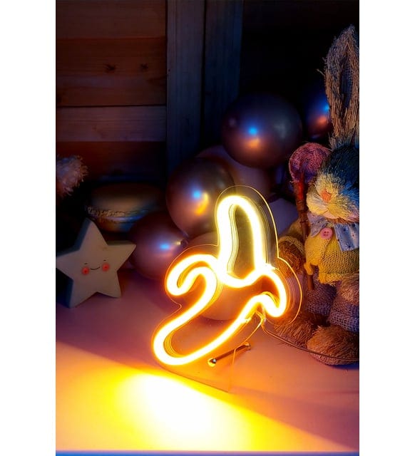 Masaüstü Küçük Muz Neon Led Işıklı Tablo Bonvagon