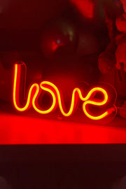 Masaüstü LOVE Neon LED Aydınlatma Işıklı Tablo