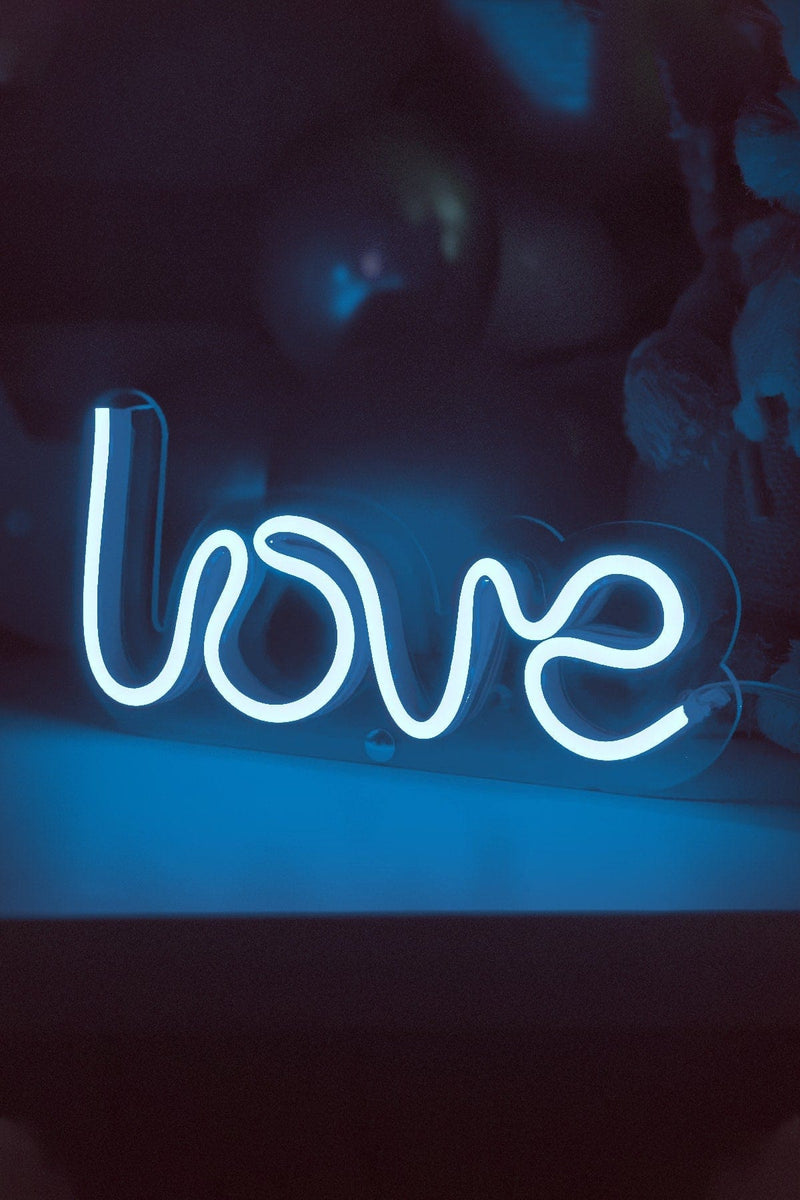Masaüstü LOVE Neon LED Aydınlatma Işıklı Tablo
