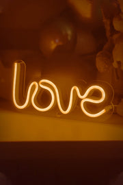 Masaüstü LOVE Neon LED Aydınlatma Işıklı Tablo